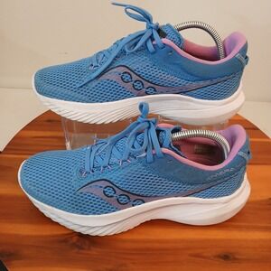 Saucony Kinvara 14 Womens 10 Running Shoes Sneaker Blue Pink S10823-31